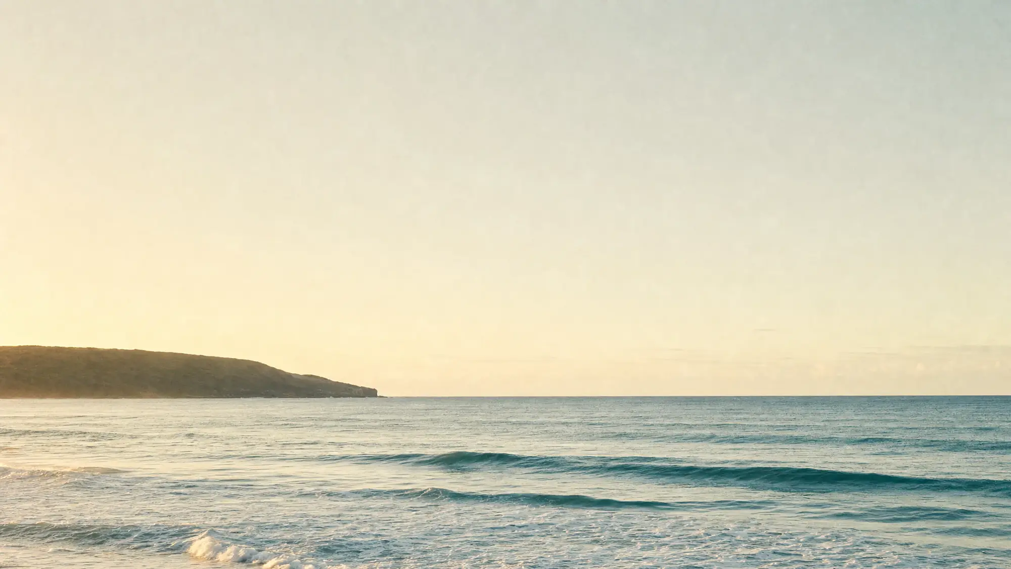 The New South Wales coastline at sunrise